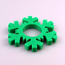 napkin ring - snowflake & garden 3d print model - Mito3D