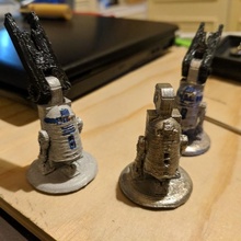 3dr solo r2d2 longleg set toys & games accessory droid leg long robot starwars extender stands leggs 3d print model - Mito3D