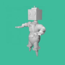 realistico robot tinkreamup tinkercad 3d print model - Mito3D
