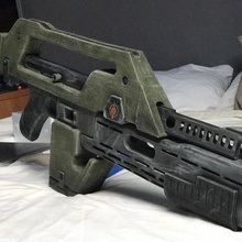 extraterrestres alien2 legumbres rifle accesorios cosplay extraterrestre pistola apuntalar pusellador 3d print model - Mito3D