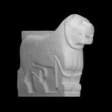 colosal basalto león ain dara escanear escultura patrimonio cultural 3d print model - Mito3D