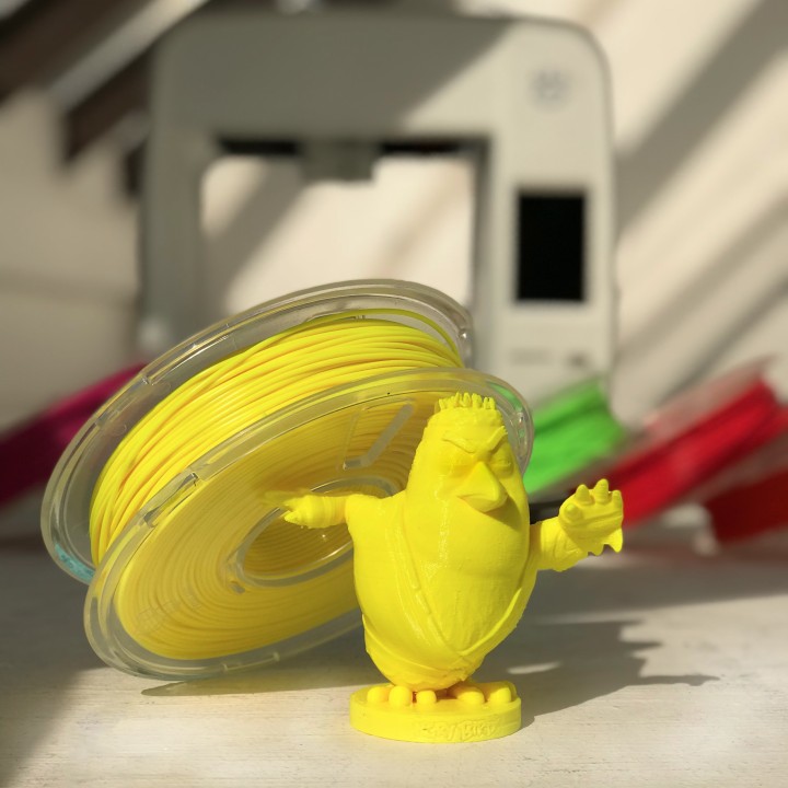 Steve Ventilator Kunst Figur Gelb Fan Art wütende Vögel offiziell exklusiv Rollel wütender Vogel Angrybirdsevolution Rovio 3D print model - Mito3D