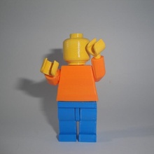 dev taşınabilir Lego adam oyuncaklar oyunlar 3 boyutlu 3dbaskı legoman 3d print model - Mito3D