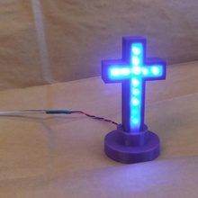 vakits 5 mm LED traverser enceinte jardin 3d print model - Mito3D