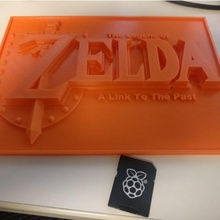 efsane Zelda bağlantı plak hayran Sanat 3d print model - Mito3D
