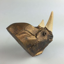 mech rhino gancho capa jardín animal 3d print model - Mito3D