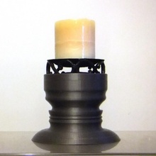 pillar candle holder & garden candleholder pillarcandle 3d print model - Mito3D