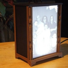 lithophane display case - portrait mode & garden photograph cabinet displaycase 3d print model - Mito3D