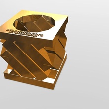 estorberos cubo 3d print model - Mito3D