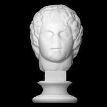 portrait alexander great 'erbach type' scan alexanderthegreat erbach 3d print model - Mito3D