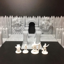 yolcusu modüler gizemli barınak arazi fayans 18 mm ölçek yazı tahtası oyunlar Antik bina fantezi şekil oyun rpg strateji tapınak şakak mabet savaş oyunları minyatür buz kristal 3d print model - Mito3D