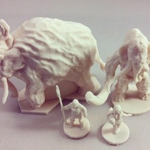 chamánico mamut jinete 18 mm escala mesa animal animales fantasía miniaturas juegos guerra juego elefante ciencia ficción caminante prehistórico Ciencias bolsillo táctica lanoso 3d print model - Mito3D