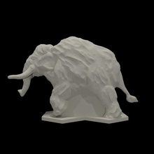 lanoso mamut 18 mm escala mesa animal animales fantasía juego azar miniaturas modelos rpg juegos guerra elefante ciencia ficción caminante prehistórico Ciencias 3d print model - Mito3D