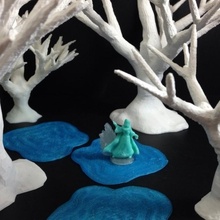 snow queen 18mm scale tabletop fantasy game gaming miniatures rpg wargames wargaming wizard magic miniature witch ice mage boardgames wayfarer boardgame wargame fairy fairytale multiverse tactics folklore frost 3d print model - Mito3D