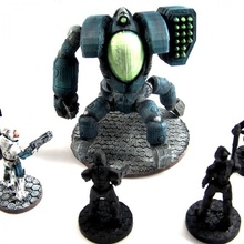 house vermeni highblood command pod 28mm miniature tabletop fantasy future game gaming robot rpg strategy scifi mech wargame sf ill games multiverse continuum strife 3d print model - Mito3D