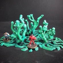 yabancı bitki örtüsü 15 mm ölçek masaüstü fantezi oyun minyatürler rpg arazi savaş oyunları minyatür bilimkurgu masa yolcusu oyunu diyorama ağaçlar orman manzara 3d print model - Mito3D