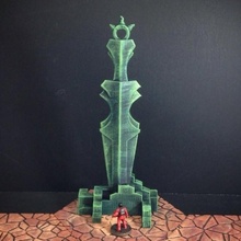 extraplanar monumento 15 mm escala mesa arquitectura edificio fantasía juego azar miniaturas rpg espada terreno juegos guerra miniatura ciencia ficción caminante paisaje Ciencias 3d print model - Mito3D