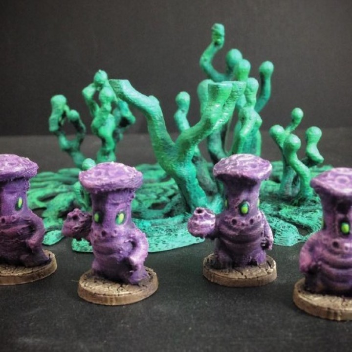 mytan spore soldats 15 mm échelle table extraterrestre fantaisie Jeu jeu miniatures modèle rpg jeux guerre wargaming miniature scifi société voyageur plateau champignon mutant extraterrestres 3D print model - Mito3D