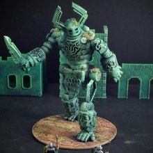 awoken 15mm scale tabletop fantasy giant golem miniatures modular monster robot rpg statue wargames wargaming miniature scifi boardgames wayfarer boardgame wargame tinkercad 28mm weird colossus science fiction tactics construct 3d print model - Mito3D