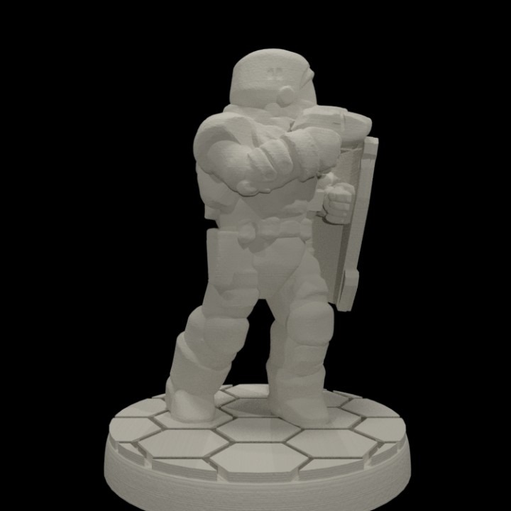 domínio pacificador 15mm escala tampo mesa fantasia jogos miniaturas rpg Soldado guerra miniatura scifi tabuleiro viajante jogo interpretação papéis polícia 28mm Ciência 3D print model - Mito3D