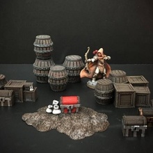 delving decor loot markers 28mm heroic scale tabletop fantasy game games gaming medieval miniatures rpg terrain wargames wargaming warhammer steampunk miniature boardgames wayfarer boardgame roleplaying diorama wargame openforge dungeon barrel chest warmachine sack scenery dungeons dragons 3d print model - Mito3D