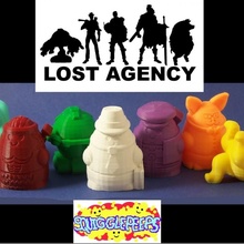 squigglepeeps lost agency series 1 tabletop alien baby barbarian fantasy figure game gaming kids model robot rpg space toy wizard magic miniature scifi adventure infant playset toddler multiverse continuum 3d print model - Mito3D