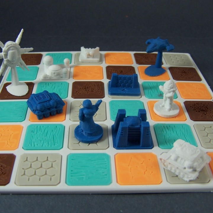 zonas tablero juegos ajedrez fantasía figura juego azar modelo rpg espacio miniatura ciencia ficción mesa Tafl multiverso continuo tipo 3D print model - Mito3D