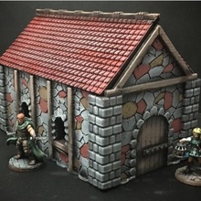 medieval cottage 28mm heroic scale 15mm tabletop architecture building fantasy game games gaming house miniatures rpg terrain wargames wargaming warhammer miniature boardgames wayfarer boardgame roleplaying wargame dungeon dnd dungeons dragons pathfinder frostgrave scatter 3d print model - Mito3D