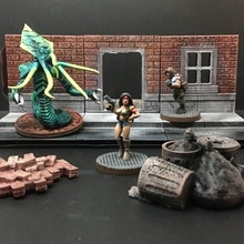 städtisch Detritus 28mm heroisch Rahmen Tischplatte Spiel Spiele Gaming Miniaturen modern Rollenspiel Terrain Kriegs Wargaming Kriegshammer Miniatur scifi Brettspiele Wanderer Brettspiel Kriegsspiel warhammer40k 3d print model - Mito3D