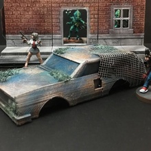 derelict station wagon 28mm heroic scale tabletop car game games gaming miniatures rpg terrain wargames wargaming warhammer miniature boardgames wayfarer boardgame roleplaying tnt wargame customized 40k scatter opentactics test 3d print model - Mito3D