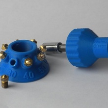 organizer nozzles olsson torque wrench holder & garden nozzle block organizernozzle 3d print model - Mito3D