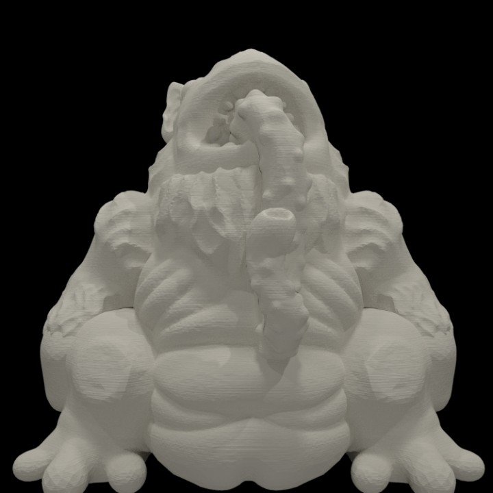tsathoggua 28mm heroic scale tabletop fantasy game games horror miniatures rpg wargames wargaming miniature scifi cosmic roleplaying cthulhu wargame lovecraft pulp science fiction mythos lovecraftian callofcthhulhu 28mmscale hp 3D print model - Mito3D
