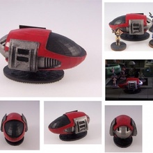 hovercar masaüstü gelecek oyun rpg minyatür bilim fi 28 mm 3d print model - Mito3D