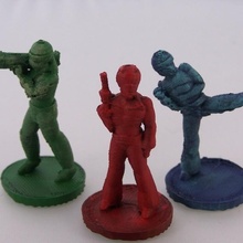 black dynamite throwdown showdown board games game tinkercad pocket tactics pocket-tactics 3d print model - Mito3D