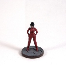 kadın starfarer 28 mm minyatür masaüstü Kent fantezi rpg Uzay bilimkurgu bağ kurma multiverse sivil 3d print model - Mito3D