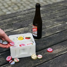 beer cap organizer & garden desk mini beercap beercrate 3d print model - Mito3D