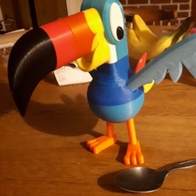 arcobaleno tucano giocattoli Giochi uccello anelli Frutta 3d print model - Mito3D