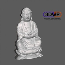 Buda alívio Educação litofano bas levantado 3d print model - Mito3D