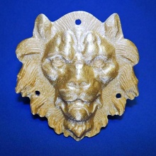 metal lion head 3d scan & garden animal wall mounted mount hanger artec 3d print model - Mito3D
