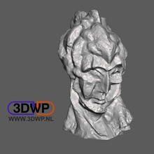 Picasso tête femme sculpture 3d analyse éducation statue musée meshmixer 123d capture 3d print model - Mito3D
