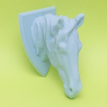 cavallo testa giocattoli Giochi animale arte scultura statua trofeo scansione 3d artec scanner 3d print model - Mito3D