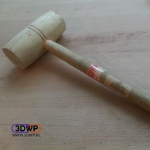 madeira martelo malho 3d Varredura jardim ferramenta réplica artec mh 3d print model - Mito3D