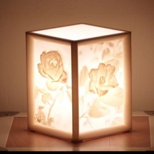 A Litofandan fazlası kamelya gül Lamba Bahçe çiçek Çiçekler ışık aydınlatma desteksiz taş ocağı sevgililer gün destek anneler destekler bas Rahatlama 3d print model - Mito3D