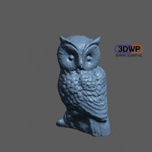 owl sculpture 3d scan animal statue meshmixer 123d 123dcatch catch 3d print model - Mito3D