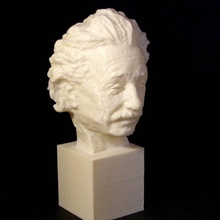 Einstein busto 3d escanear jo Davidson ventilador Arte escultura estatua museo mezclador malla 123d captura Smithsonian Albert Jodavidson 3d print model - Mito3D