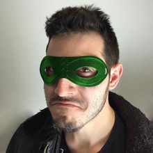 seta verde máscara fan art 3d print model - Mito3D