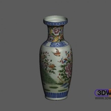 vase color model scan scanner fullcolor artec 3d zcorp 3d print model - Mito3D