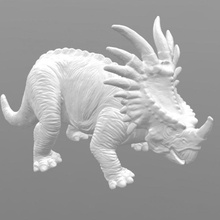 estiracosaurio juguetes juegos dinosaurio triceratops escanear 3d 3d print model - Mito3D