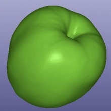Pomme 3d analyse jardin fruit artec 3d print model - Mito3D
