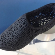 madeira sapato Voronoi estilo moda acessórios holandês meshmixer Varredura 3d artec tamancos klomp klompen sapatos 3d print model - Mito3D